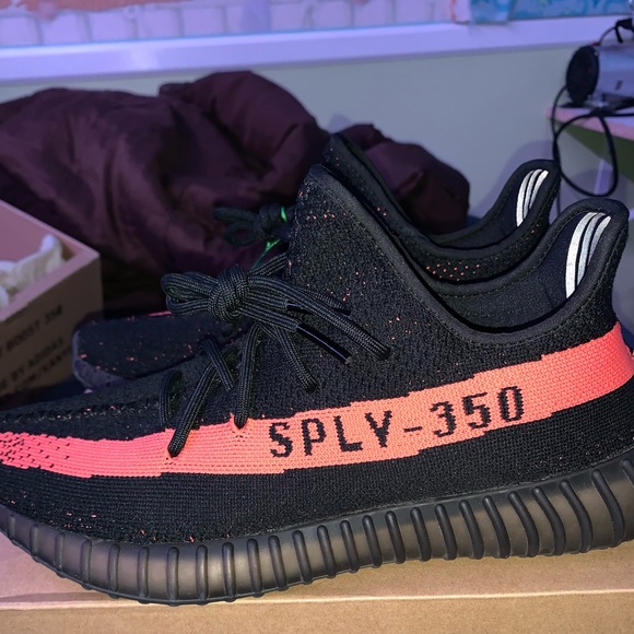 yeezy red stripe stockx